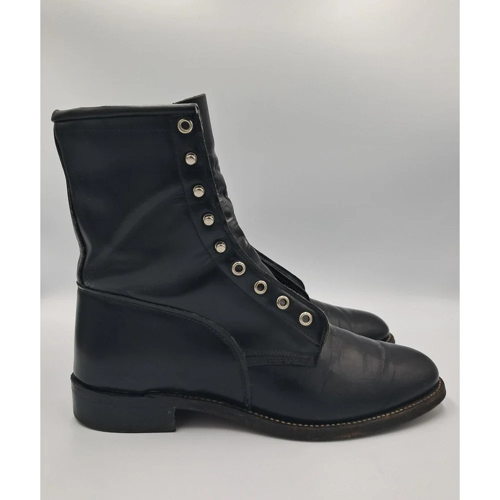Size 8.5 - VTG J. Chisholm Packer Boots 93527 Lace-Up Men's Western USA